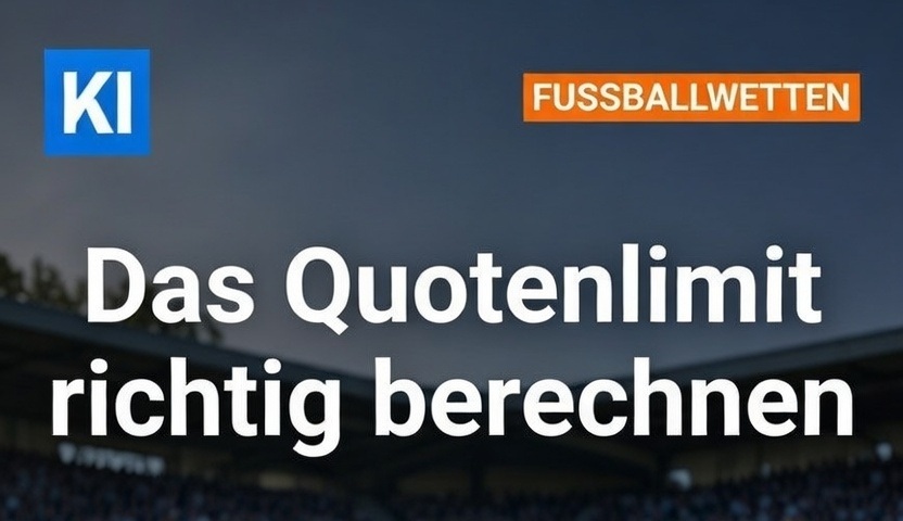 Das Quotenlimit bei Fussballwetten mit KI richtig berechnen