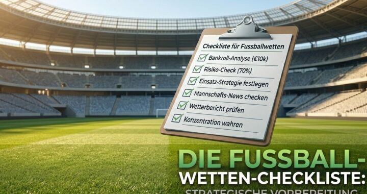 Deine Checkliste für deine Fussballwetten mit KI