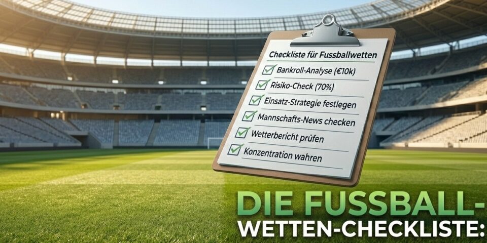 Deine Checkliste für deine Fussballwetten mit KI